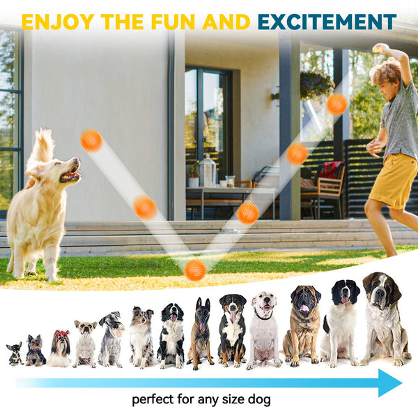 SHARLOVY 3.5” Large Dog Toys Ball, 6 Pack Squeaky oys, Durable for Aggressive Chewers, Spiky Ball for Clean Teeth and Training, Fetch Toys for Large Dogs, for Puppy Chew and Teething - VITSCAN