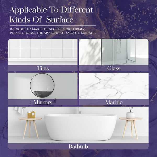 Shower Steamers Tray Blue- Upgrade Shower Steamer Holder Dish with Big Suction Cup, Long Lasting Bath Bombs Shower Accessories, Aromatherapy Diffuser Containers for Bathroom Bedroom Car Yoga Decor - VITSCAN