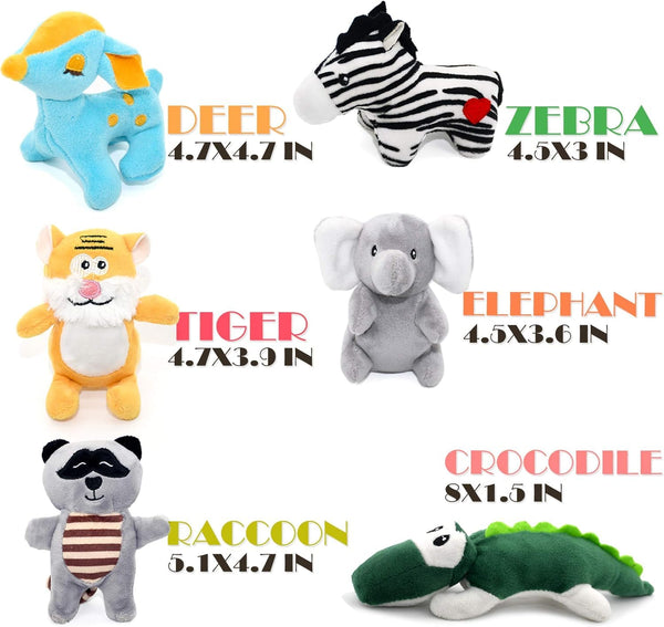 Dog Squeaky Toys, Stuffed Animal Puppy Toys, Cute Chew Toys for Dog Teething Toys, Pet Toys for Small to Medium Dogs, Soft Dog Toys, Plush Dog Toy 3 Pack - VITSCAN
